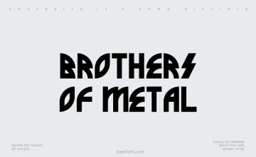 Brothers of Metal Font