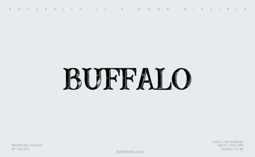 Buffalo Display Font