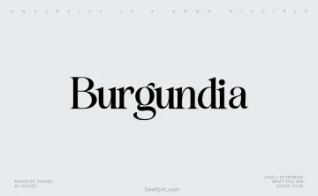 Burgundia Font