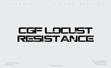 CGF Locust Resistance Font