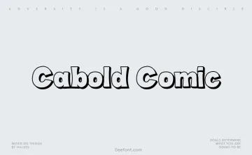Cabold Comic Font