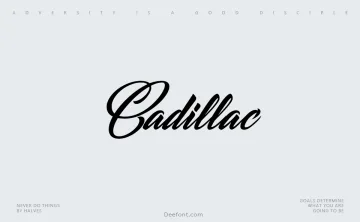 Cadillac Font