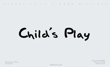 Child’s Play Font