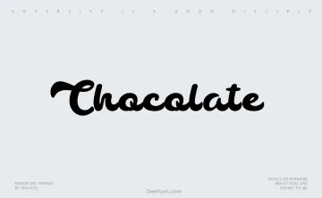 Chocolate Font