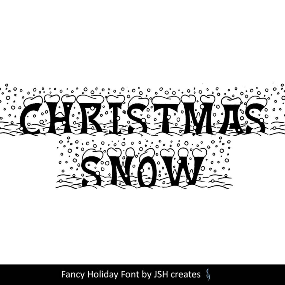 Christmas Snow Font