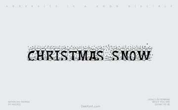 Christmas Snow Font