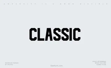 Classic Font