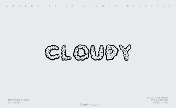Cloudy Font