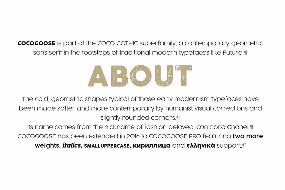 Cocogoose Pro Font