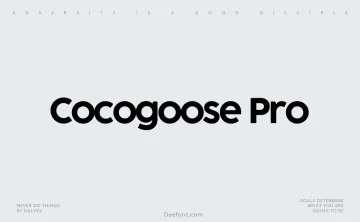 Cocogoose Pro Font Family