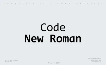 Code New Roman Font