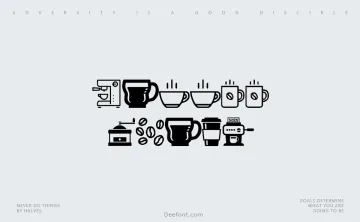 Coffee Icons Font