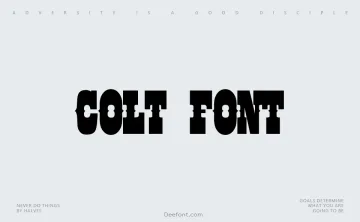 Colt Font Font
