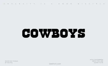 Cowboys Font
