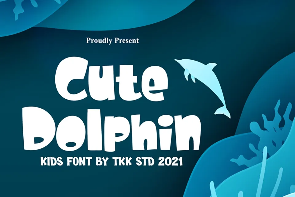 Cute Dolphin Font