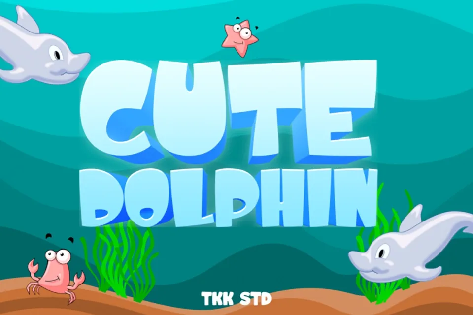 Cute Dolphin Font