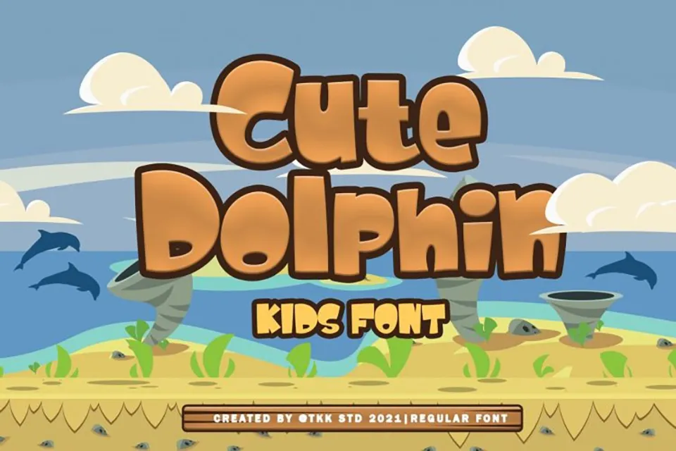 Cute Dolphin Font