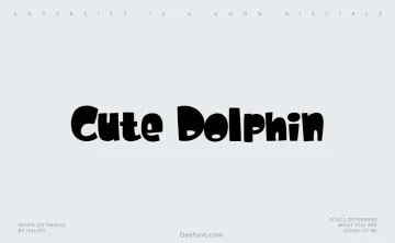 Cute Dolphin Font