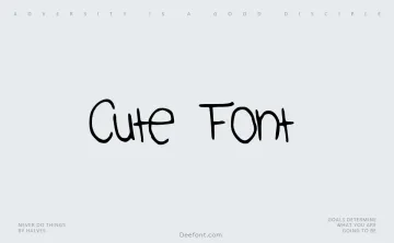 Cute Font Font