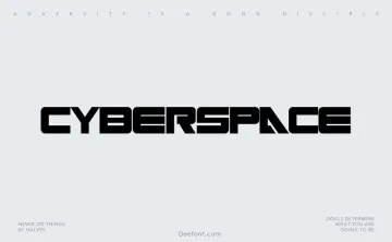 Cyberspace Font