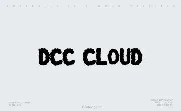 DCC Cloud Font