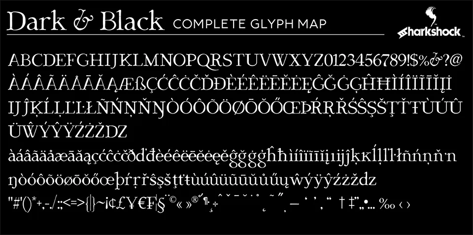 Dark & Black Font