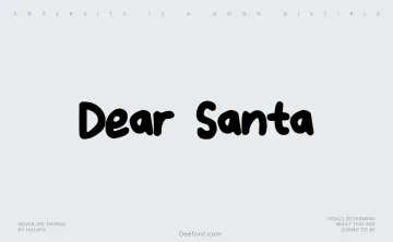 Dear Santa Font