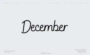December Font