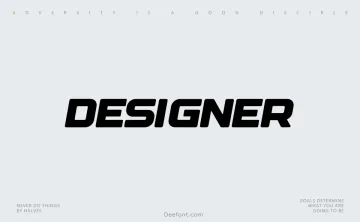 Designer Display Font