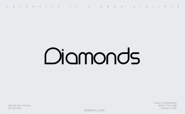 Diamonds Font