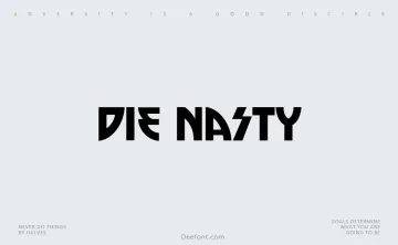 Die Nasty Font