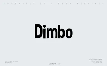 Dimbo Font