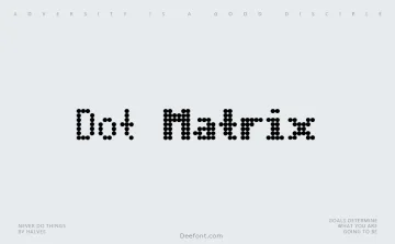 Dot Matrix Font