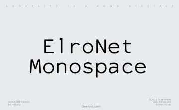 ElroNet Monospace Font