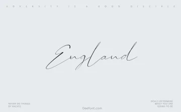 England Signature Font