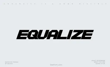 Equalize Font