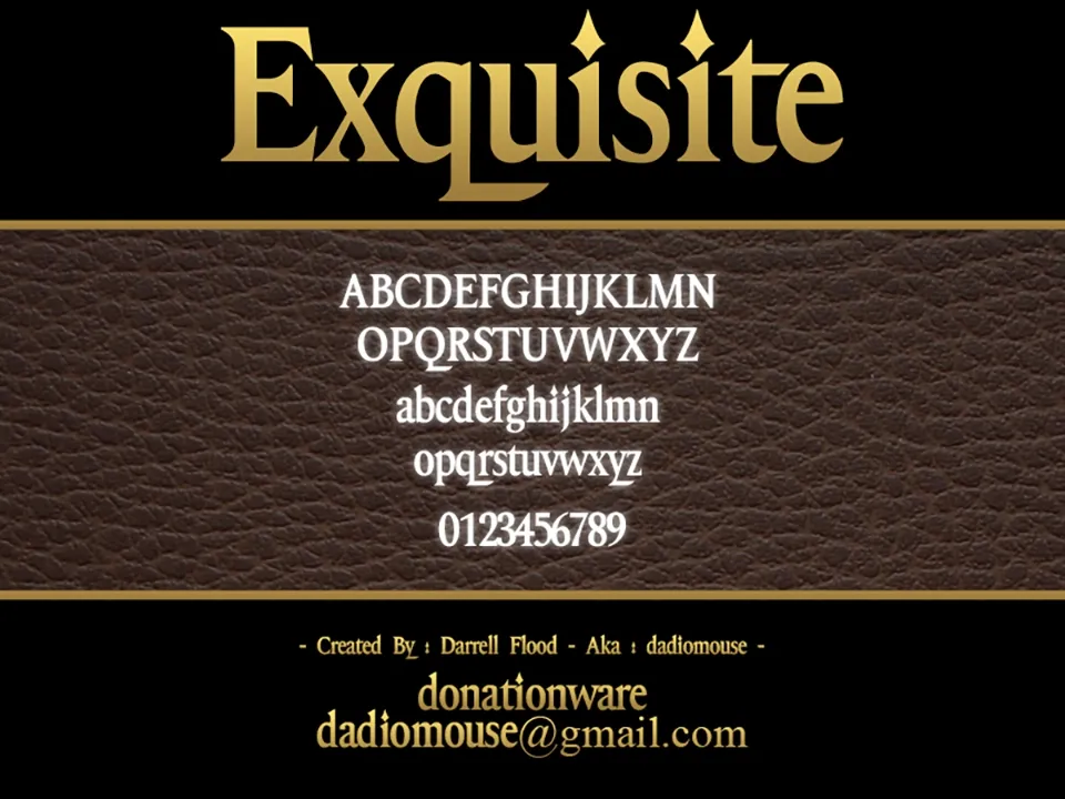 Exquisite Font