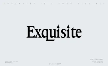 Exquisite Font
