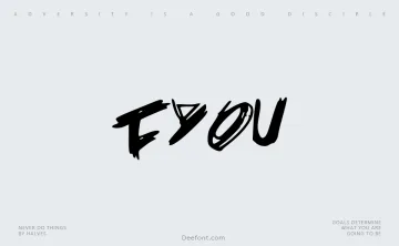 FYOU Font