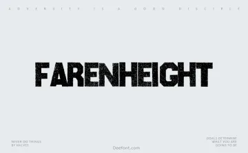 Farenheight Font