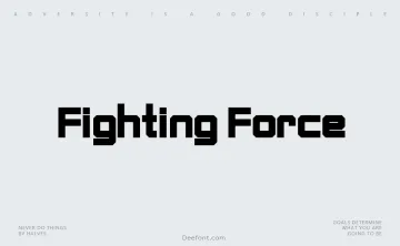 Fighting Force Font