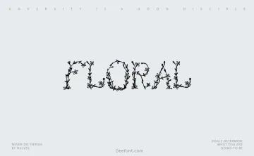 Floral Font