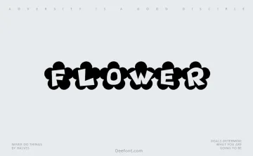 Flower Font