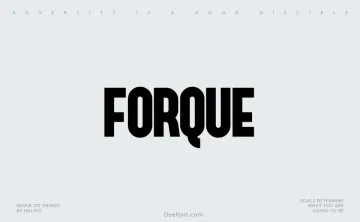 Forque Font
