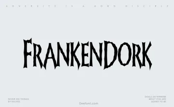 FrankenDork Font