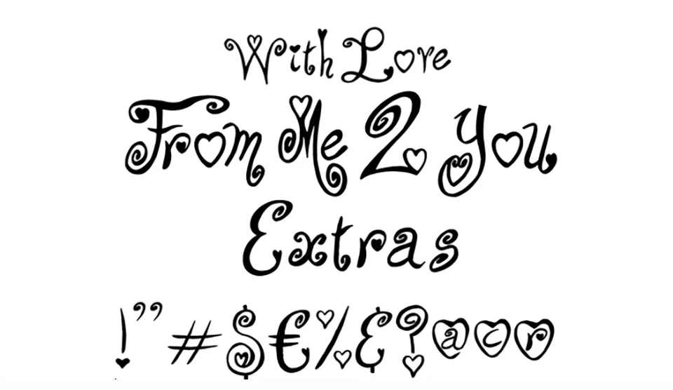 From Me 2 You Font