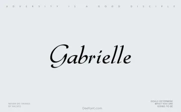 Gabrielle Script Font