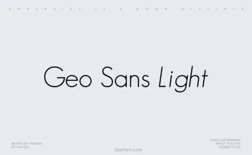 Geo Sans Light Font