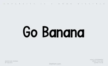 Go Banana Font