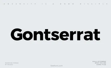 Gontserrat Font Family